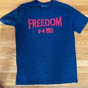 Under Armour Men's Blue Freedom Tee